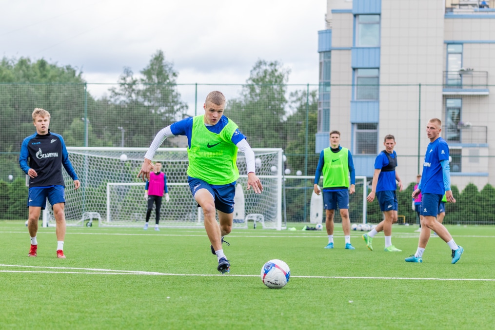 Тренировка «Зенита»-2 перед матчем с ФК «Луки-Энергия»