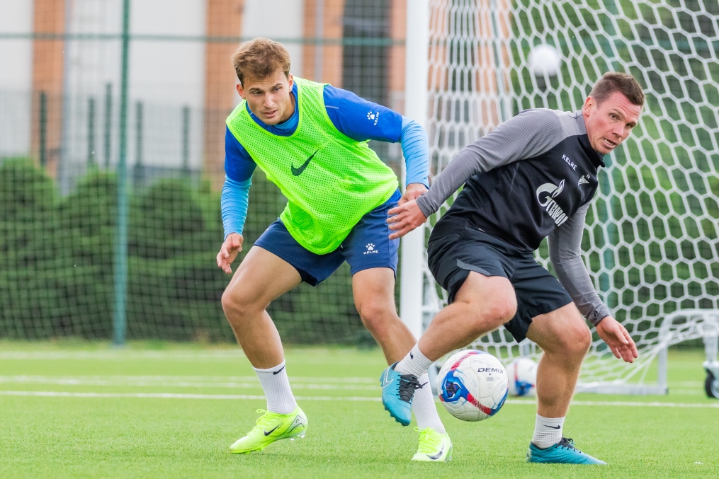 Тренировка «Зенита»-2 перед матчем с ФК «Луки-Энергия»