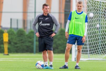 Тренировка «Зенита»-2 перед матчем с ФК «Луки-Энергия»
