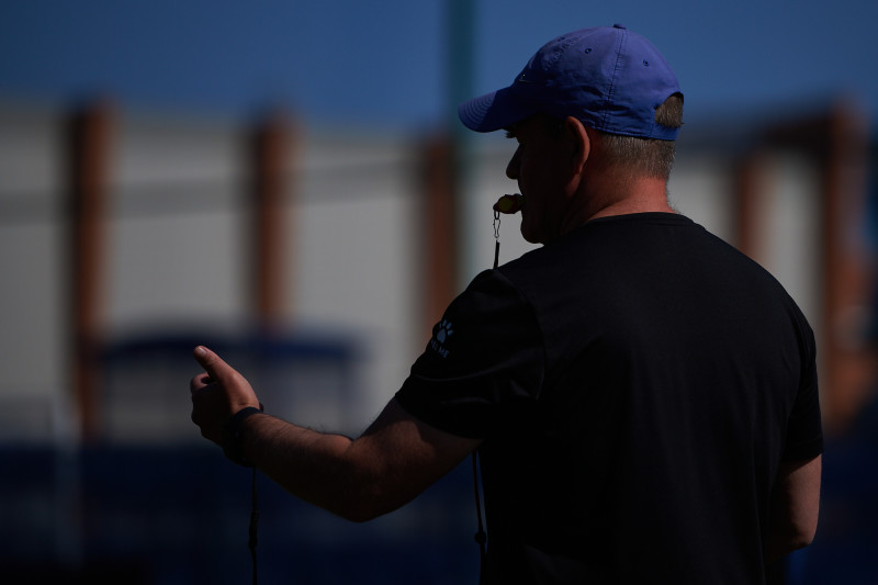 Тренировка юношеской команды «Зенит» U-18 перед матчем с «Акроном» U-18