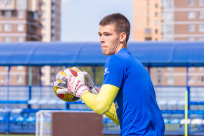 Тренировка юношеской команды «Зенит» U-17 перед матчем с «Чертаново»