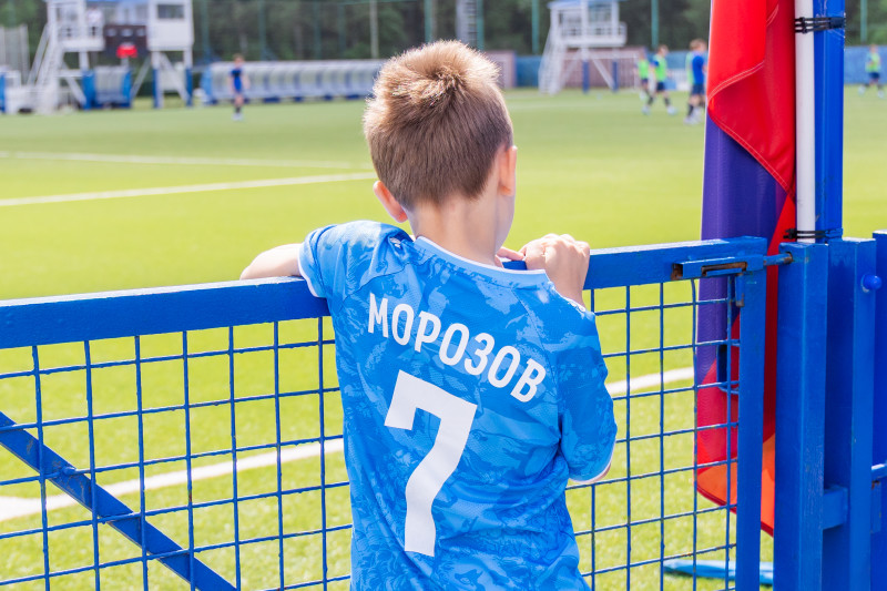 Тренировка юношеской команды «Зенит» U-16 перед матчем с «Чертаново» U-16