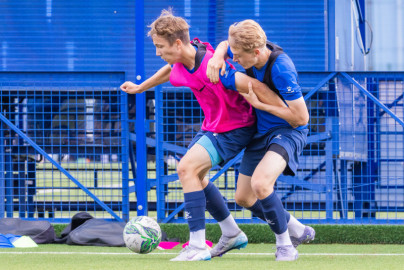 Тренировка юношеской команды «Зенит» U-16 перед матчем с «Чертаново» U-16