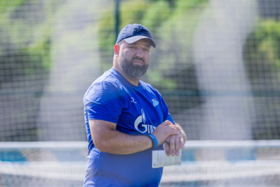 Тренировка юношеской команды «Зенит» U-16 перед матчем с СШОР «Зенит» U-16