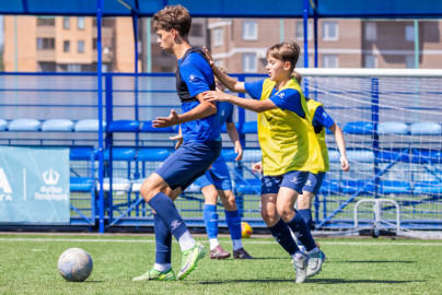 Тренировка юношеской команды «Зенит» U-16 перед матчем с СШОР «Зенит» U-16