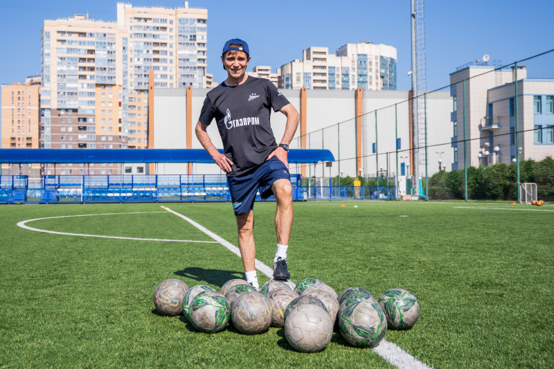 Тренировка юношеской команды «Зенит» U-17 перед матчем с СШОР «Зенит» U-17