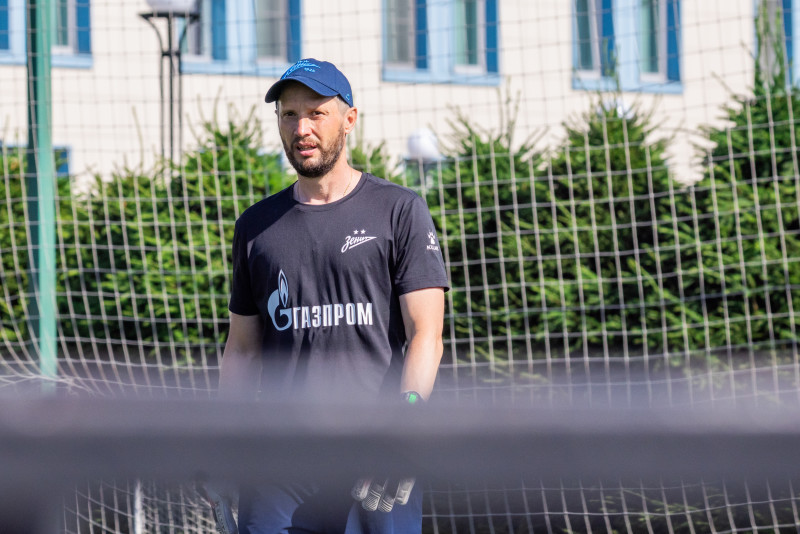 Тренировка юношеской команды «Зенит» U-17 перед матчем с СШОР «Зенит» U-17