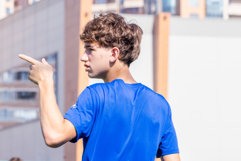 Тренировка юношеской команды «Зенит» U-17 перед матчем с СШОР «Зенит» U-17