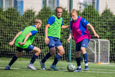 Тренировка юношеской команды «Зенит» U-17 перед матчем с СШОР «Зенит» U-17
