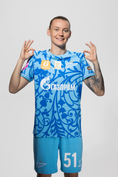 Фотосессия основного состава женского футбольного клуба «Зенит» сезона 2025/2026 (Jogel).