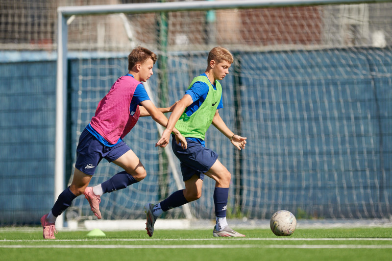 Тренировка «Зенита» U-17 перед матчем с «Рубином» U-17
