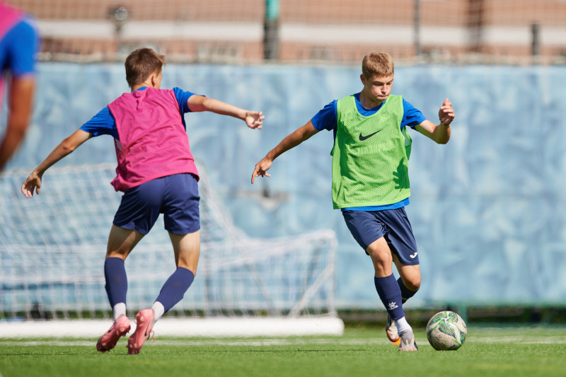 Тренировка «Зенита» U-17 перед матчем с «Рубином» U-17