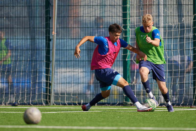 Тренировка «Зенита» U-17 перед матчем с «Рубином» U-17