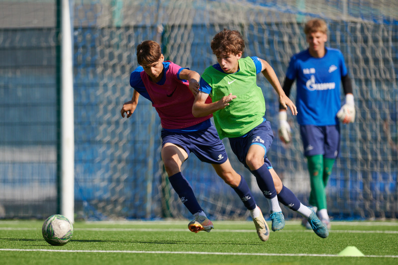 Тренировка «Зенита» U-17 перед матчем с «Рубином» U-17