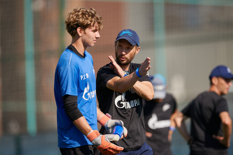 Тренировка «Зенита» U-17 перед матчем с «Рубином» U-17