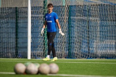 Тренировка «Зенита» U-17 перед матчем с «Рубином» U-17