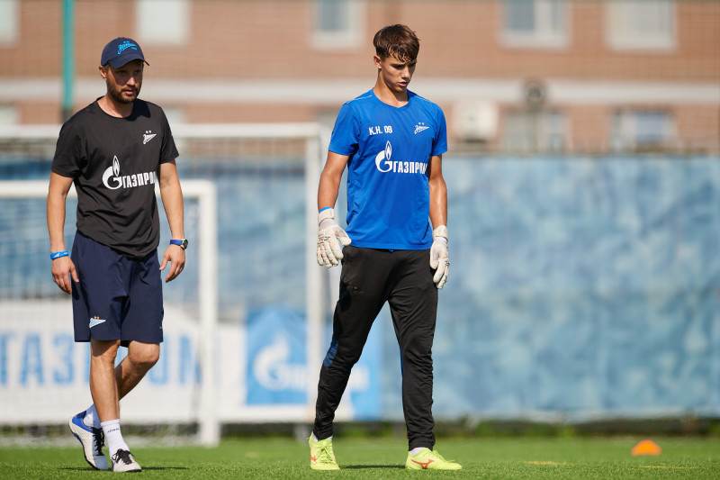 Тренировка «Зенита» U-17 перед матчем с «Рубином» U-17