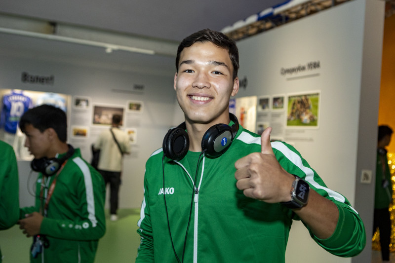 Участники кубка Морозова на выставке «Зенит. Петербург: 100 лет вместе»