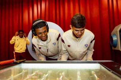 Участники кубка Морозова на выставке «Зенит. Петербург: 100 лет вместе»