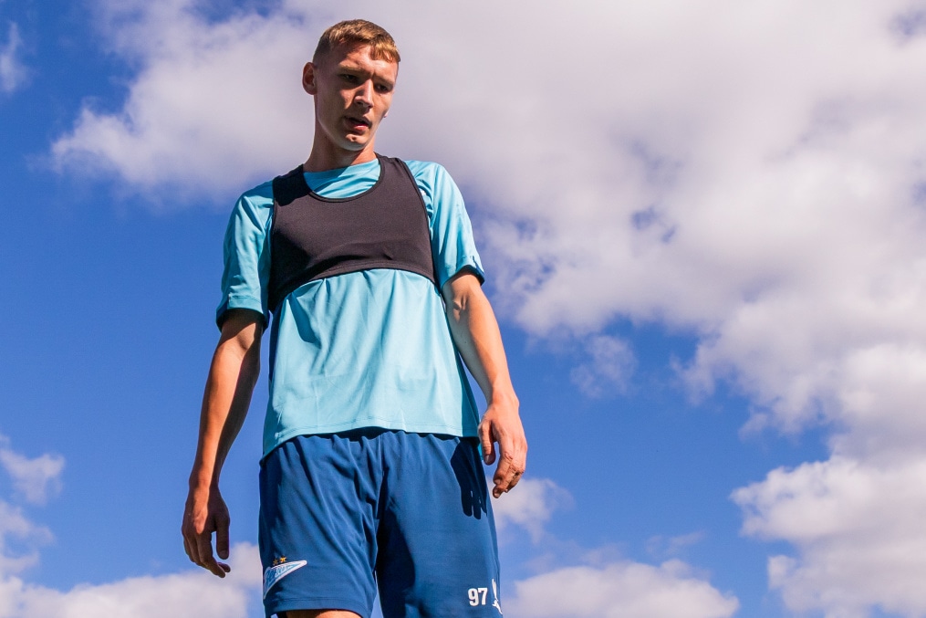 Тренировка «Зенита»-м перед матчем с ФК «Ленинградец»-м