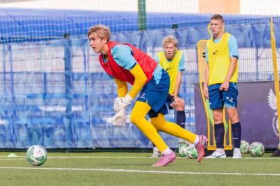 Тренировка «Зенита»-м перед матчем с ФК «Ленинградец»-м