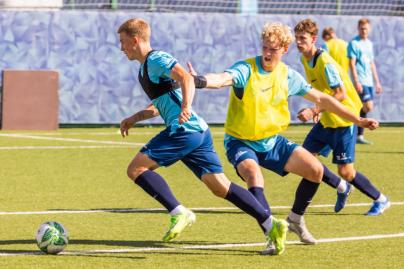 Тренировка «Зенита»-м перед матчем с ФК «Ленинградец»-м