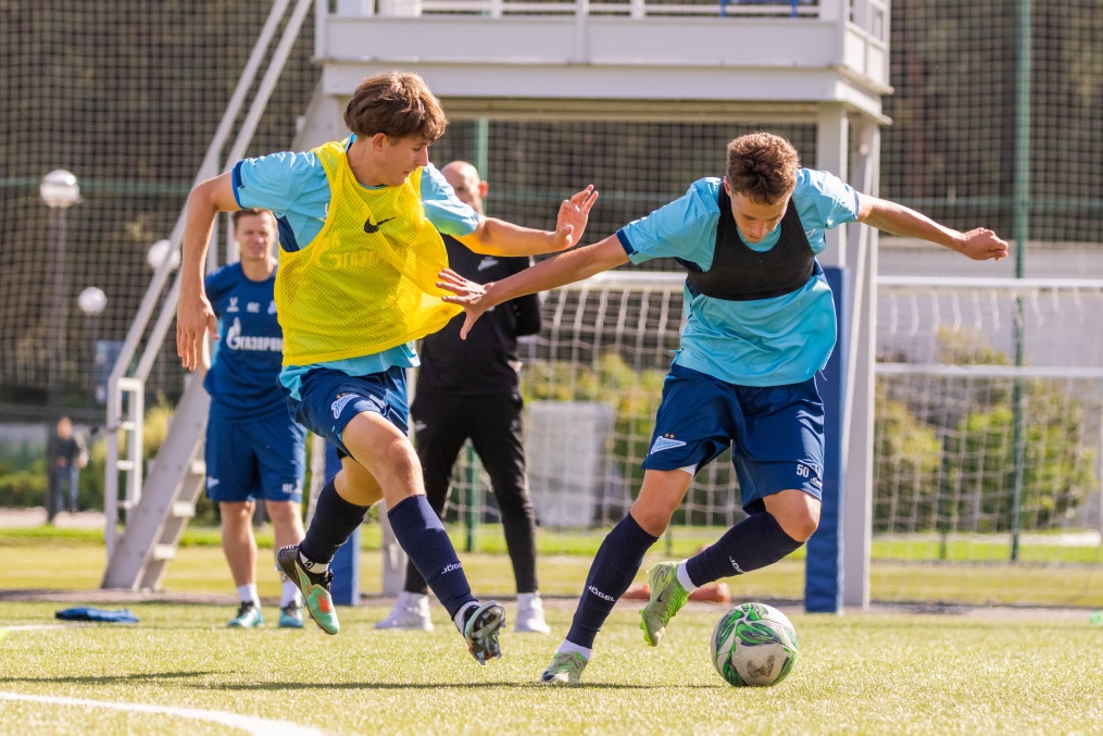 Тренировка «Зенита»-м перед матчем с ФК «Ленинградец»-м
