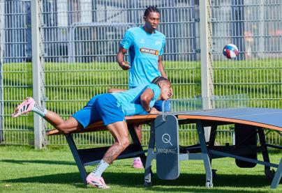 Тренировка основного состава «Зенита» перед выездным матчем с «Балтикой»