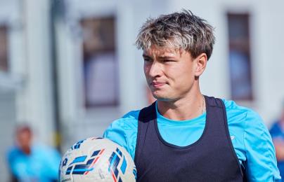 Тренировка основного состава «Зенита» перед выездным матчем с «Балтикой»