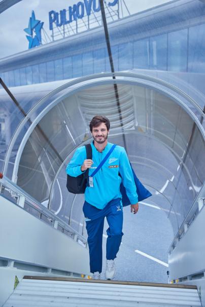 Вылет команды на матч с «Балтикой»