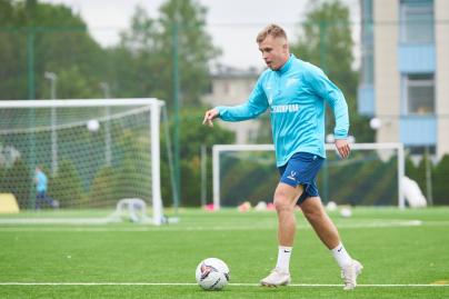 Тренировка «Зенита»-2 перед матчем с «Иркутском»