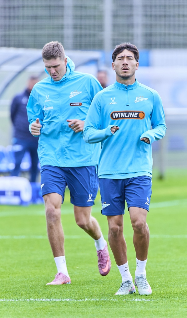 Тренировка «Зенита» перед матчем с «Краснодаром»