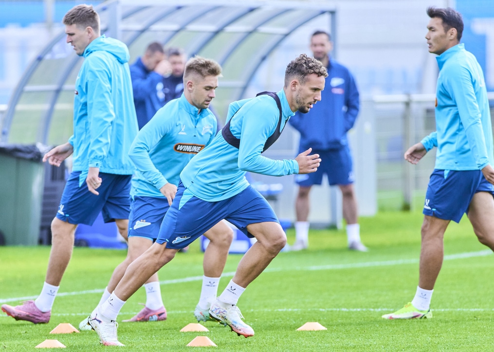 Тренировка «Зенита» перед матчем с «Краснодаром»