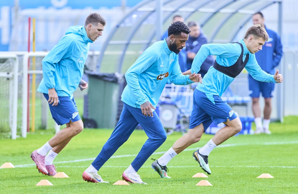 Тренировка «Зенита» перед матчем с «Краснодаром»