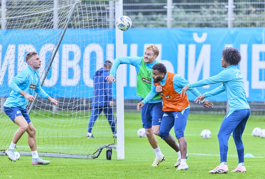 Тренировка «Зенита» перед матчем с «Краснодаром»