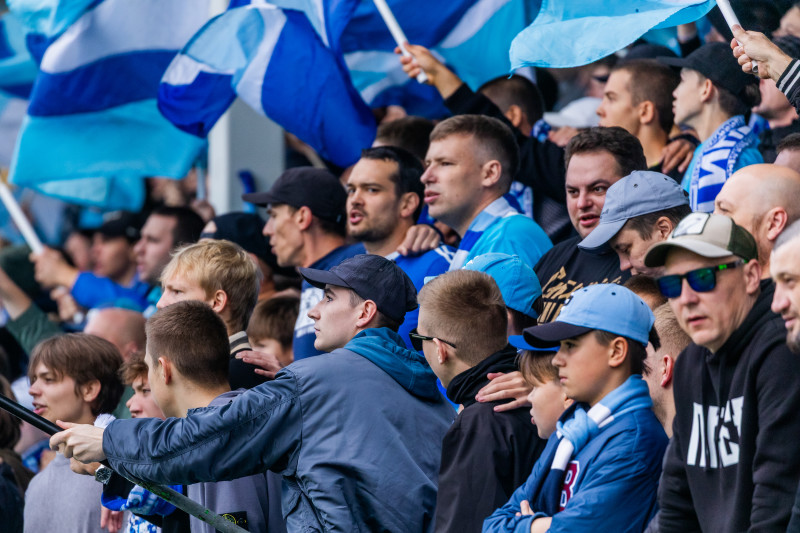 Фанаты на матче «Зенит»-2 — «Иркутск»