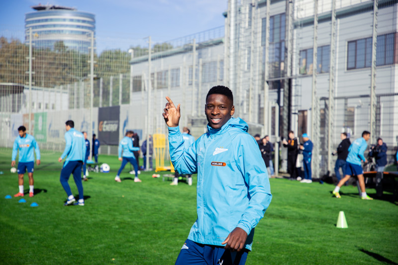 Тренировка основного состава перед матчем с «Оренбургом»