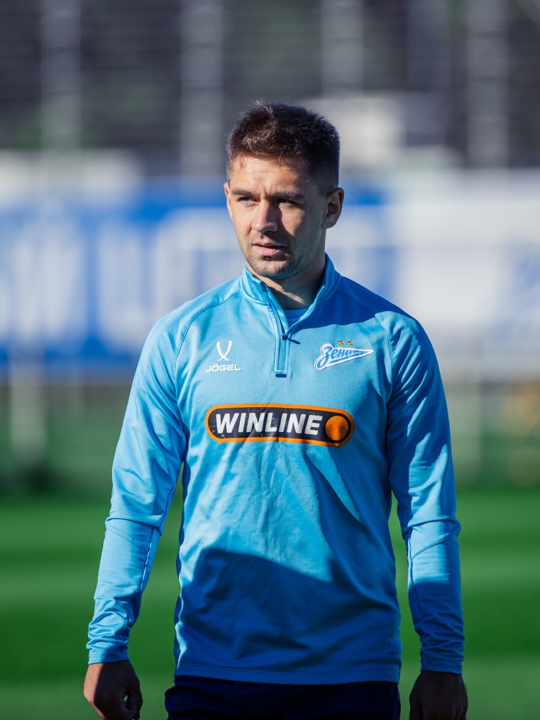 Тренировка основного состава перед матчем с «Оренбургом»