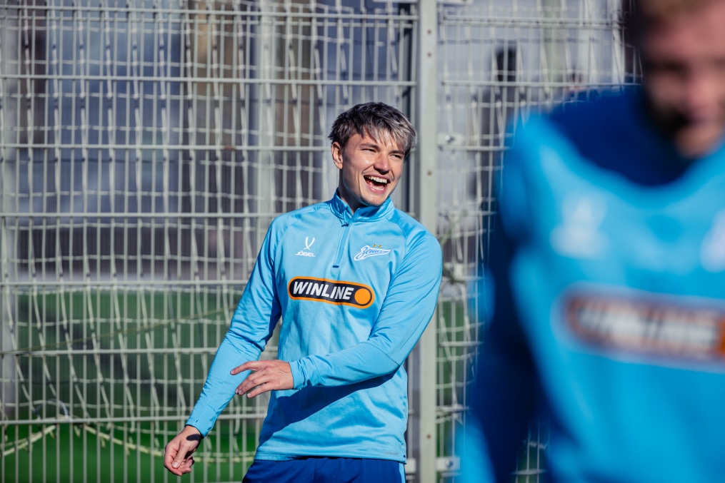 Тренировка основного состава перед матчем с «Оренбургом»