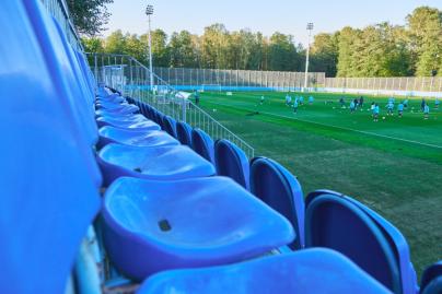 Тренировка женской командны перед матчем с «Ростовом»