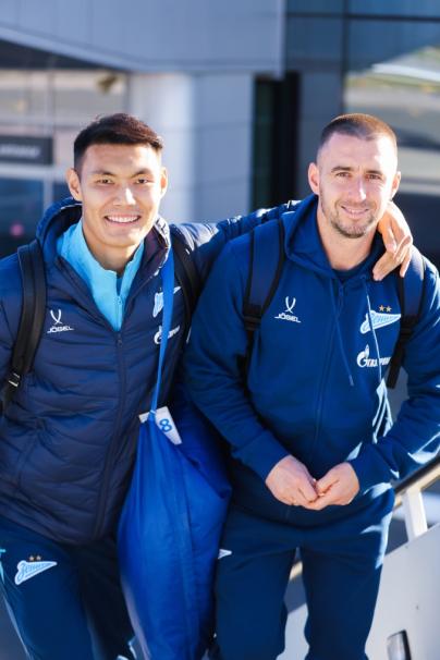 Вылет команды на матч с «Рубином»