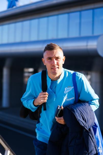 Вылет команды на матч с «Рубином»