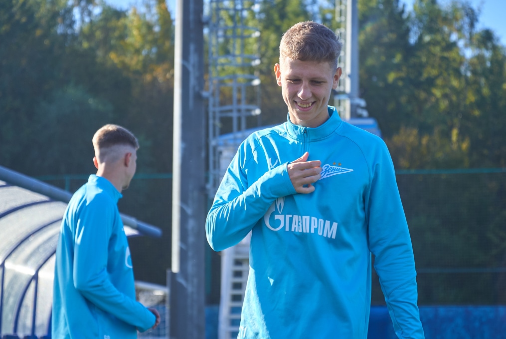 Тренировка «Зенита»-м перед матчем с «Факелом»-м