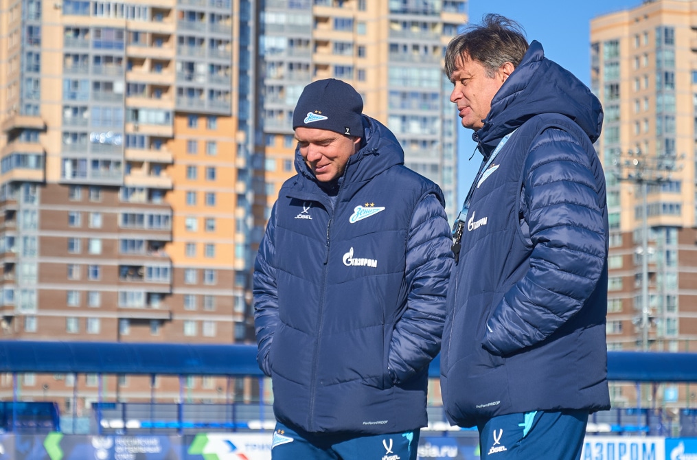 Тренировка «Зенита»-м перед матчем с «Факелом»-м