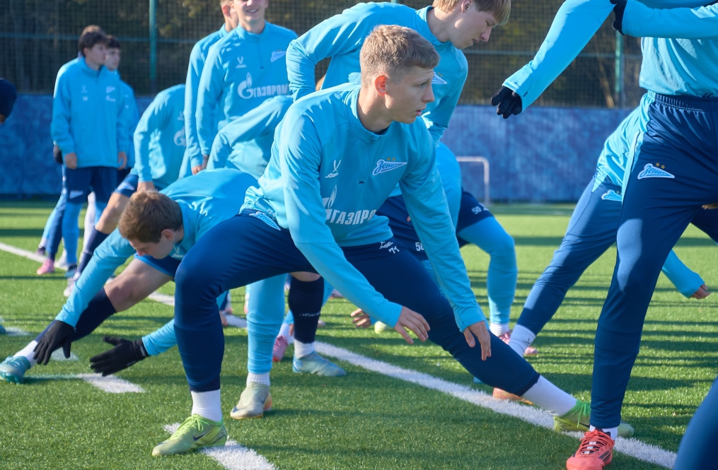 Тренировка «Зенита»-м перед матчем с «Факелом»-м