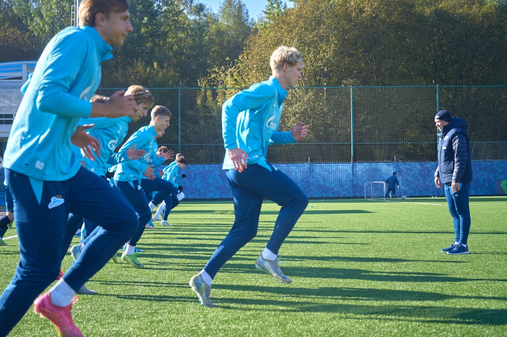 Тренировка «Зенита»-м перед матчем с «Факелом»-м
