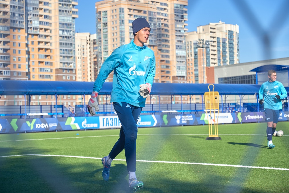 Тренировка «Зенита»-м перед матчем с «Факелом»-м