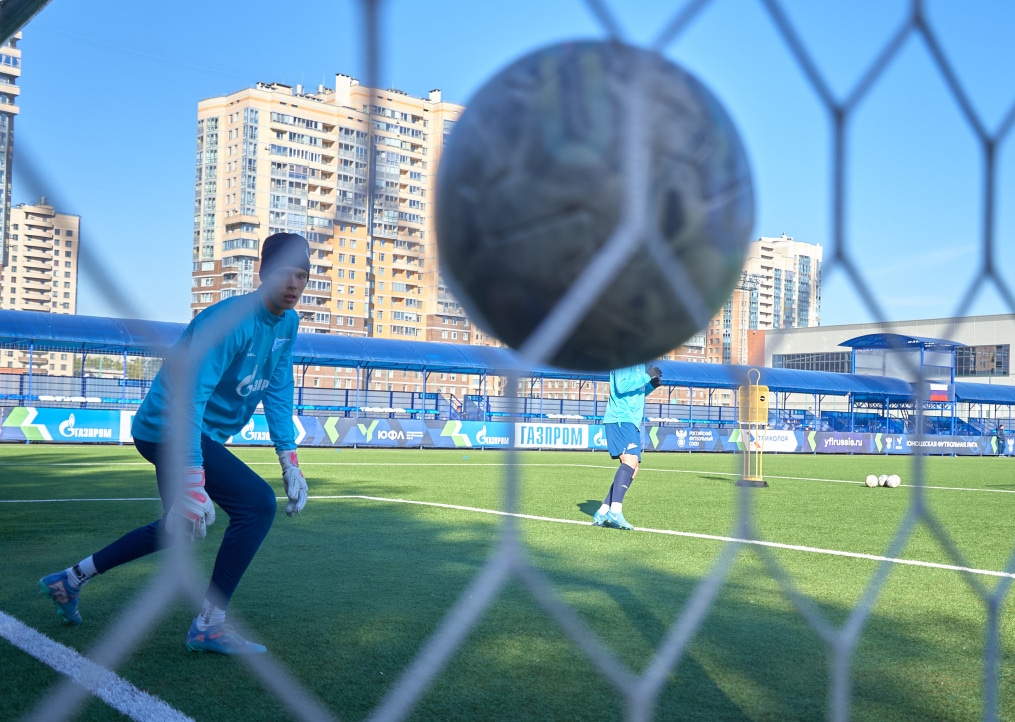 Тренировка «Зенита»-м перед матчем с «Факелом»-м