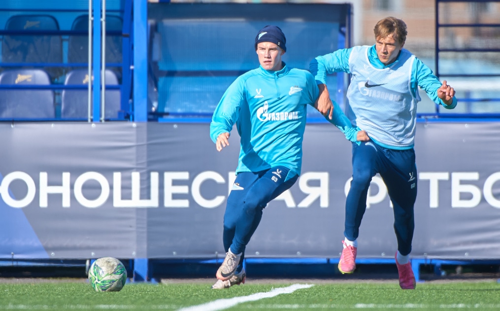 Тренировка «Зенита»-м перед матчем с «Факелом»-м