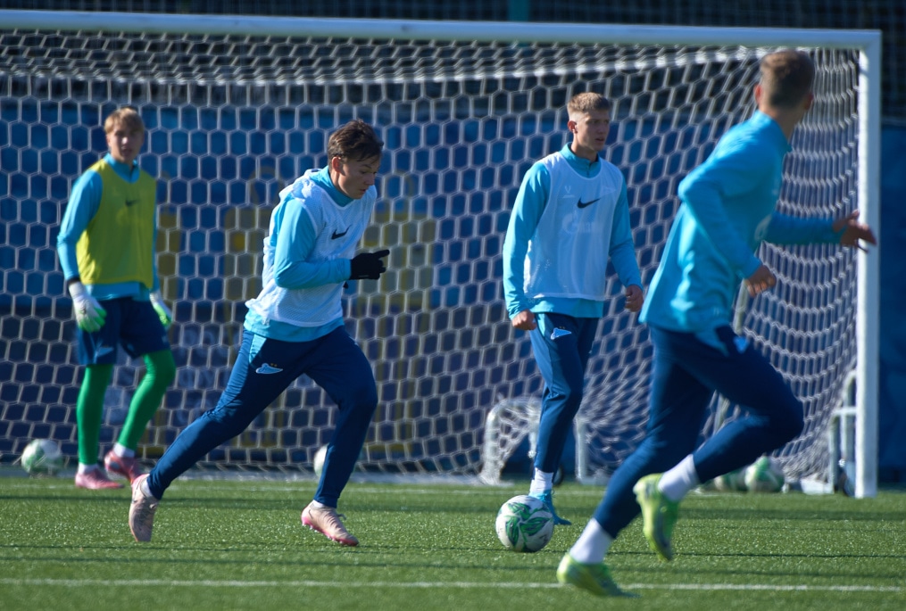 Тренировка «Зенита»-м перед матчем с «Факелом»-м